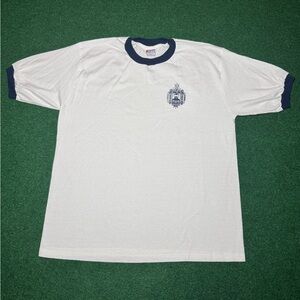 Vintage 80s 90s US Naval Academy Retro Ringer Military XL 23.5x30 T Shirt